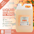 Natural Foaming Liquid Hand Soap Tangerine 10 L