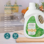 Clean Earth Project 2000ml bulk multi-surface spray refill highlighting zero synthetic chemical residues