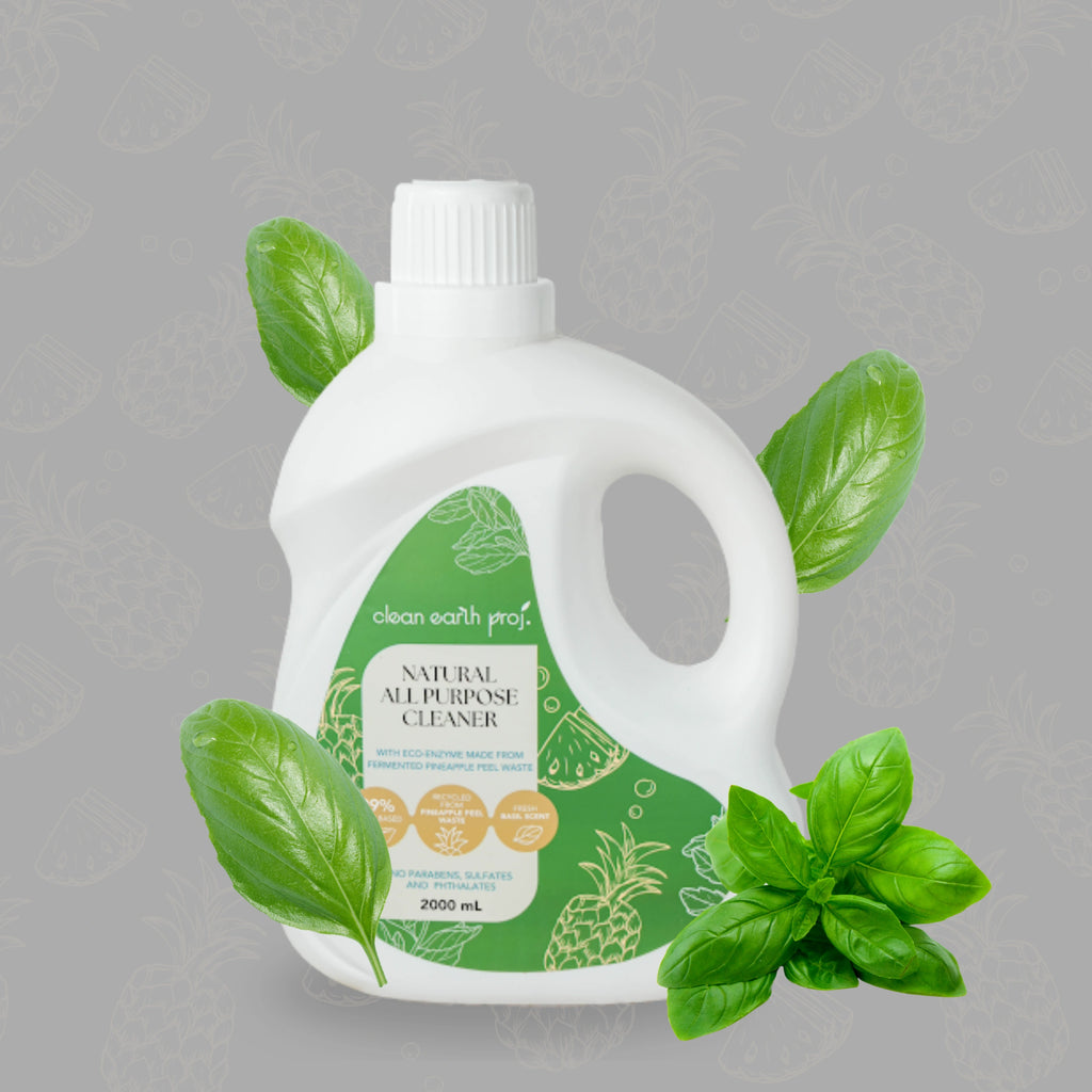 Clean Earth Project plant-based non-toxic 2 liter all-purpose household cleaner liquid refill container