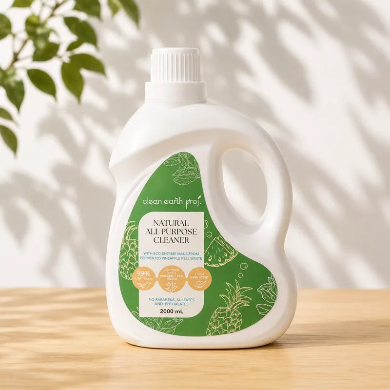 Clean Earth Project plant-based non-toxic 2 liter all-purpose household cleaner liquid refill container