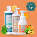 Plant-based pineapple eco-enzyme household cleaning bundle with hand wash, dish soap, and laundry soap by Clean Earth