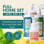 Natural home cleaning starter kit made from up cycled pineapple peels featuring non-toxic household essentials