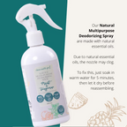 Clean Earth non-toxic plant-based deodorizing spray maintenance guide for natural essential oil sprays