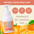 Eczema-safe plant-based foaming hand soap for sensitive skin made from upcycled pineapple eco-enzymes by Clean Earth